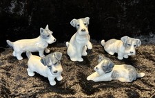 Vintage Porcelain Terrier Dogs