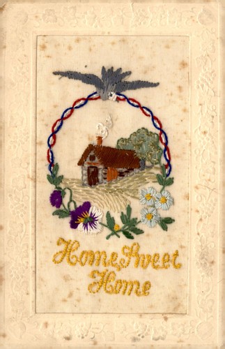 Ww1 vintage embroidered - vintage, silk