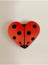 Red Love Bug 3D-Shaped Cushion