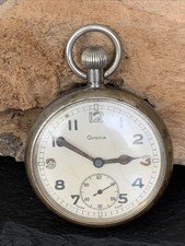 Collectible Genuine WW2  GRANA Military Pocket Watch GTSP