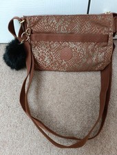Kipling Small Cross-body Bag In Tan  And Muted Gold