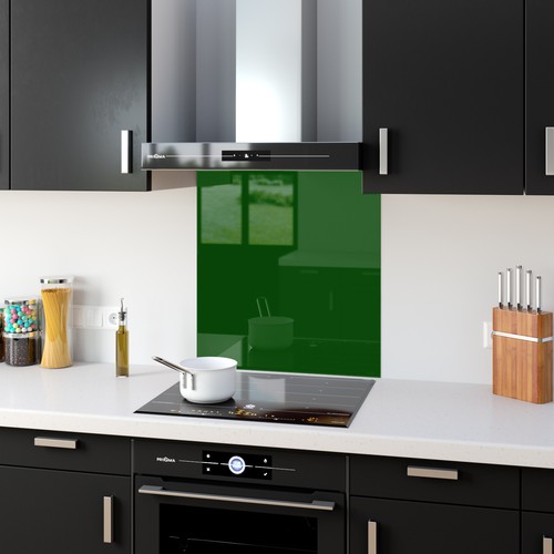 Kitchen glass splashback - glass,