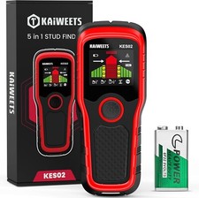 KAIWEETS Stud Finder Wall Scanner Sensor 5in1 Electronic Metal LCD Audio Alarm