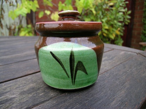 Handthrown green brown