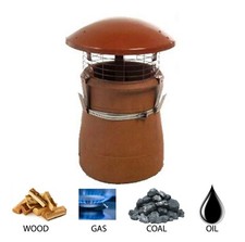 2X CHIMNEY POT RAIN COWL/CAP