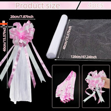 4Pcs White Church Wedding Pew