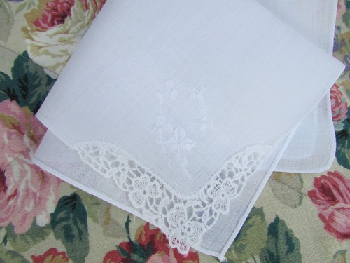 Vintage handkerchief hankie - vintage,