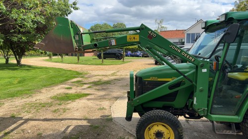 John deere 420 compact - john, front