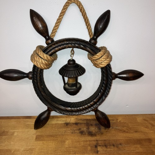 Wooden ships wheel decoration - wheel,