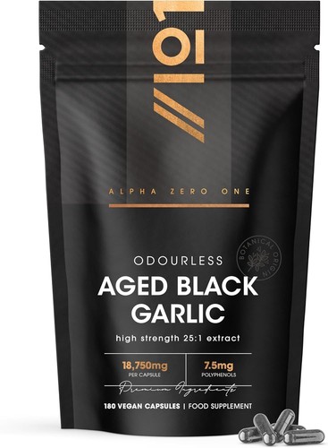Black garlic extract 750mg - black,