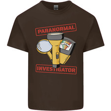 Paranormal Activity Investigator Ghosts Spirits Mens Cotton T-Shirt Tee Top