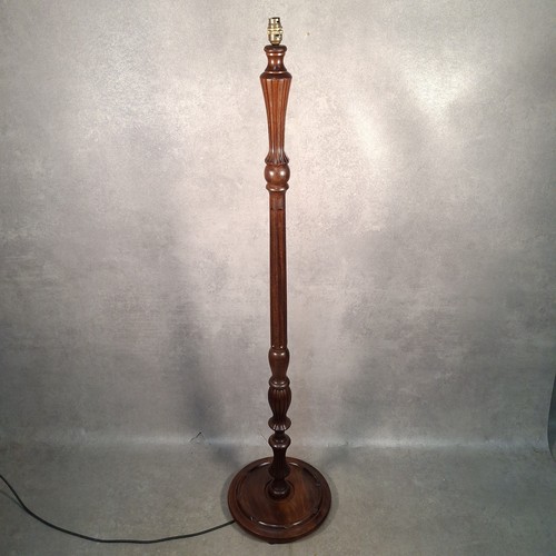 Vintage wooden standard lamp - vintage,