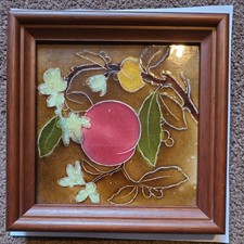 Antique Framed Ceramic Tile - T.A.S. (ENGLAND)