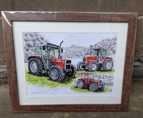 Framed picture print massey - framed, a3