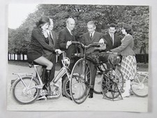 Lucien Neuwirth Maurice Grimaud Bicycle Centenary Motobecane Moped c1968 Photo