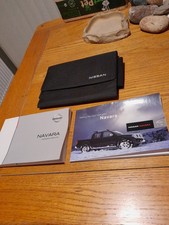D40 NISSAN NAVARA (2010 - 2015) OWNERS MANUAL HANDBOOK & WALLET