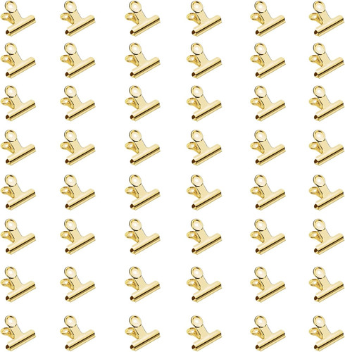 Pieces metal bulldog clips - 50,