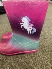 Children Jelly Wellies Unicorn Only Been Worn A Few Times 