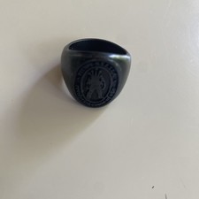 Stussy Crown Black Ring Size
