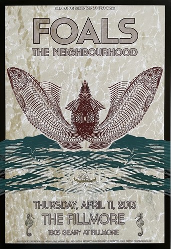 Foals concert poster 2013 - concert,