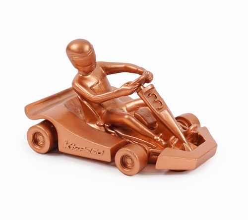 Vintage kart trophy - go,