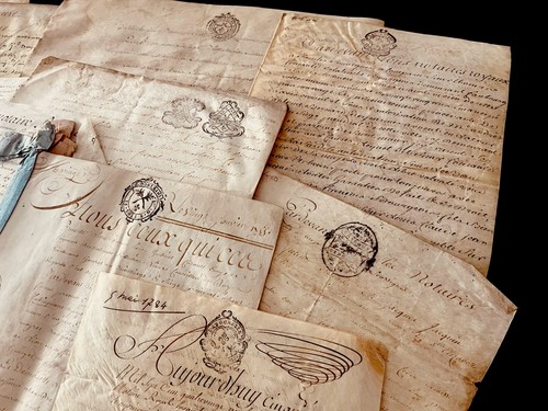 Vellum manuscript from - vellum,