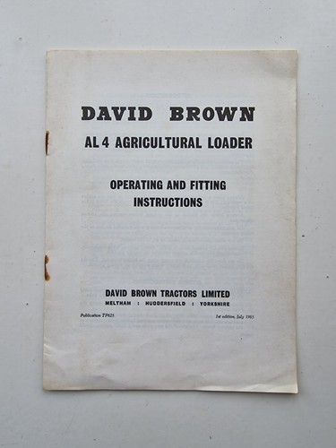 David brown al4 - brown, loader