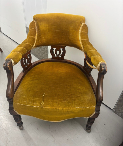 Antique victorian mahogany tub - victorian,