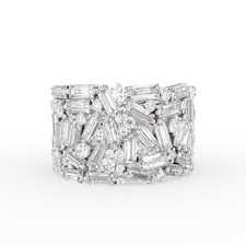 18K White Gold Bold Diamond