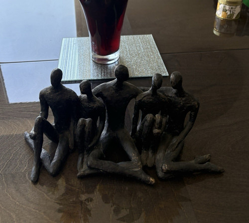 Libra black seated people - seated,