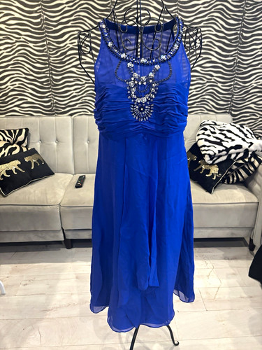 Monsoon blue chiffon beaded - monsoon,