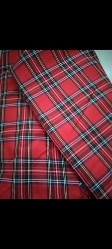 Red royal stewart woven - red,