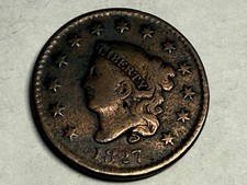1827 Coronet Head large cent