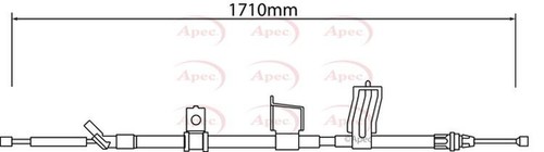 Apec parking brake cable - parking,