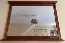 "Ducal" Brand Pine Framed Mirror: Finish "Hampshire" Dark Pine
