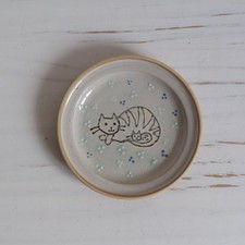 Glynderi Pottery Cat Trinket