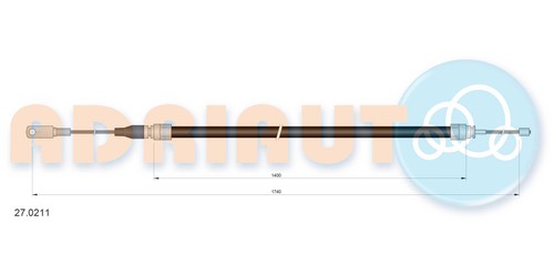 Adriauto 0211 cable - 27.0211,