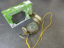 Brass Lensatic Compass Vintage
