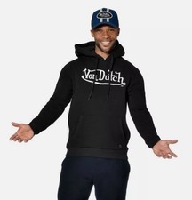 VON DUTCH BLACK LOGAN HOODIE/HOODY **BRAND NEW & IN STOCK** *CHRISTMAS GIFT*