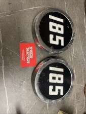 Massey Ferguson 185 Bonnet Badge Medallions Original Mf Tractor Metal