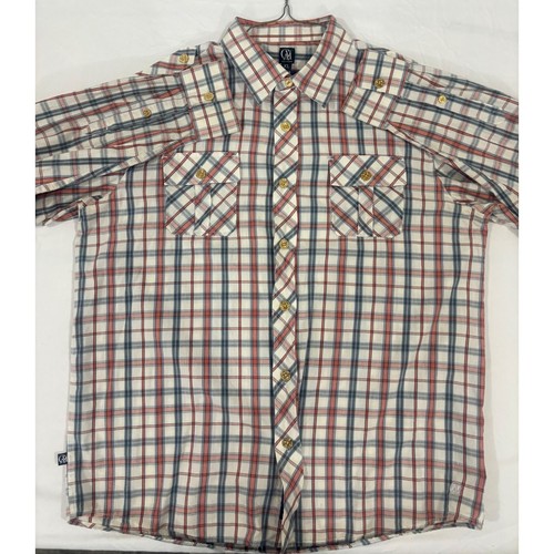 Cavi mens plaid - xl, button