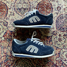 Etnies Lo Cut 2 II LS Navy Suede Skate Shoes Size 7 UK Y2K 2000S