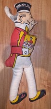 Vintage Collectable Rare Material Sunny Jim Plush Doll Force Wheat Flakes 15" 