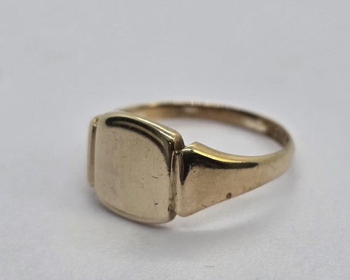 Vintage 9ct yellow - yellow, signet