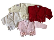 Baby Girl Knitted Bow Cardigan