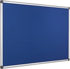 Felt Notice Pin Bulletin Board Aluminium Frame  900 x 600mm for office NHS Home