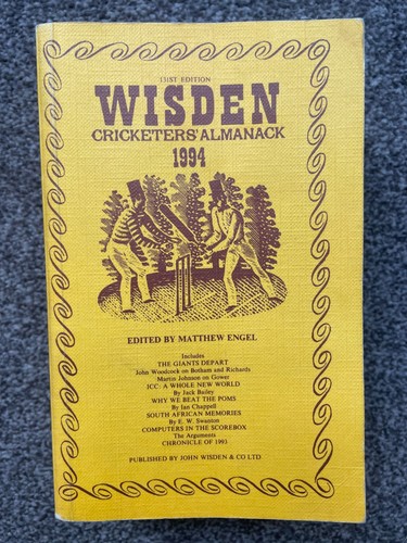 Wisden cricketers almanack - wisden,