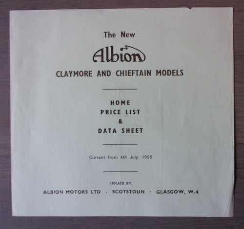 Albion claymore chieftain - albion,