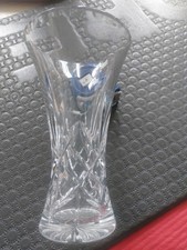 Vintage Cut Crystal Vase 23cm