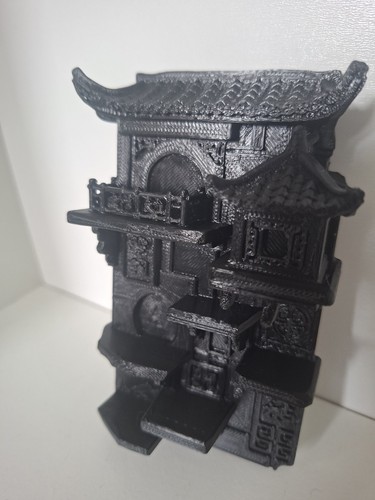 Printed oriental temple for - printed,